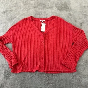 Neu mit Etikett Z Supply Lounge langärmliges rotes Hemd mit Knopfleiste MEDIUM - Bild 1 von 5