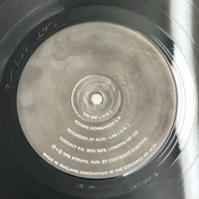 The Kosmik Kommando – Kosmik Kommando EP - Rephlex 12" Vinyl Repress CAT 007 - Image 1 of 3