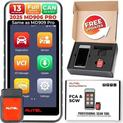 Autel MaxiDiag MD906 PRO Car OBD2 Scanner 11+ Service Lite Version of MK808S NEW - Imagem 1 de 4
