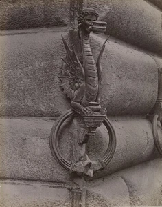 Italien Florenz Palazzo Strozzi Palast Portafiaccola Ständer altes Foto Brogi 1880 - Bild 1 von 3