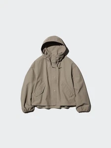 UNIQLO Cotton Blend Short Hoodie Parka Women 4 Colors New Size XS - 3XL 479229 - Picture 1 of 12