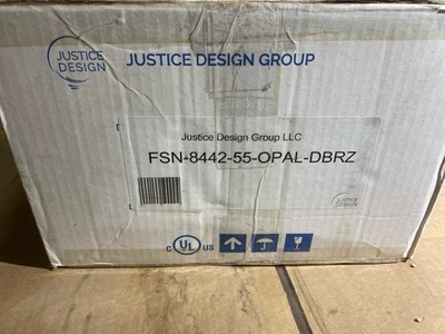 Justice Design Lighting FSN-8442-55-OPAL-DBRZ 2-светлая ванна, темно-бронзовая - Изображение 1 из 4
