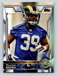 2015 Topps #441 Malcolm Brown St. Louis Rams novato - Imagen 1 de 2