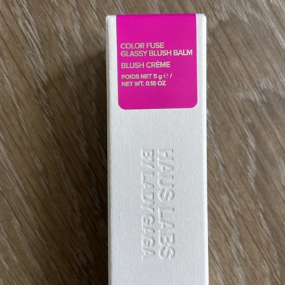 HAUS LABS by Lady Gaga Color Fuse Blush Balm Crème Glassy Pitaya (Cool Pink) NIB - Image 1 of 4