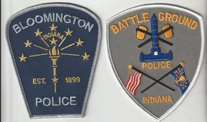 Battle Ground & Bloomington IN Police veraltete Patches Versand aus Australien - Bild 1 von 1