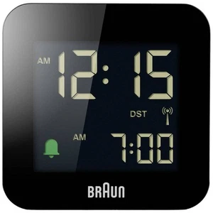 Braun BC08B-DCF Funk Wecker Schwarz negatives Display - Bild 1 von 6