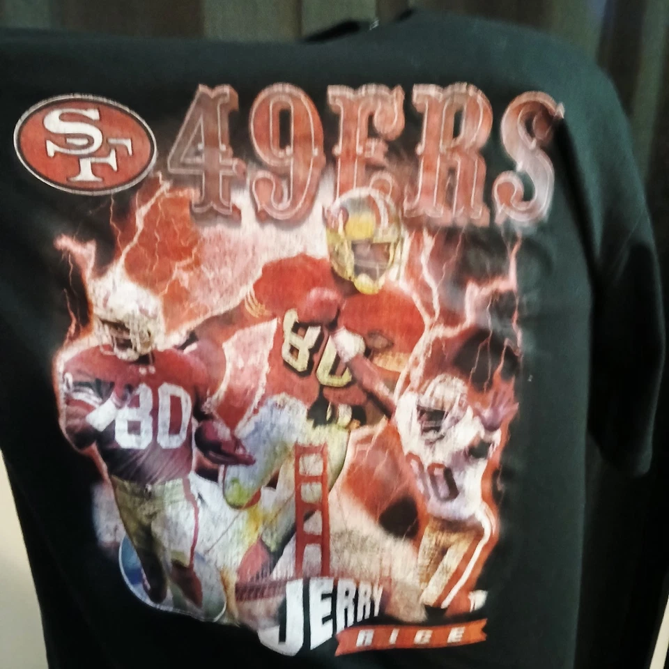 Nueva Camiseta Mitchell & Ness Para Hombres NFL San Francisco 49ers Jerry Rice Rap Talla XL Foto 1 de 3