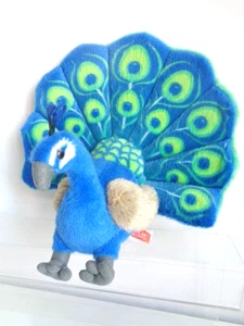 Juguete de peluche suave macho pavo real pájaro de Wild Republic 10 pulgadas - Imagen 1 de 5