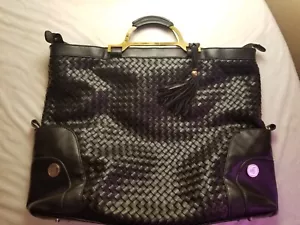 Joan Mangano Black 16" x 18" Clutch Purse - Picture 1 of 5