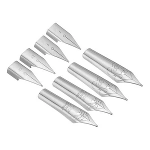 4 Sizes Fountain Pen Nib Replacement 8 Pack Stainless Ink Dip Calligraphy Nibs - Picture 1 of 5