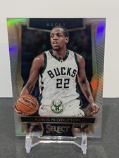 2016-17 Panini Select Basketball Concourse Silver Prizm Khris Middleton #45