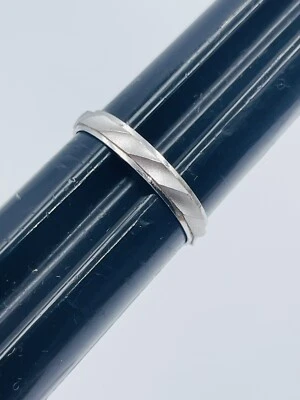 Vintage Chinese PT900 Platinum Band Ring Size 8 - Image 1 of 4