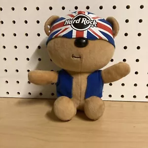 Hard Rock Cafe Union Jack Teddybär Plüschtier 7 Zoll London England UK Stofftier - Bild 1 von 12