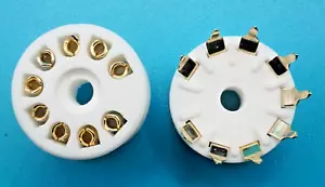 PRESA TUBO #15 - 9 pin plastica alta temperatura - montaggio PC - oro - Foto 1 di 3