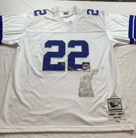1992-2002 Mitchell & Ness Emmitt Smith #22 Jersey Dallas Cowboys Throwback Sz 58 Cover