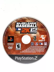 Major League Baseball 2K12 PS2 PlayStation 2 Video Game Disc Only Clean Tested!! - Picture 1 of 3