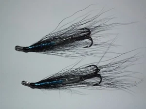 salmon/seatrout-------------------- 2 black & blue 25mm waddingtons - Picture 1 of 1