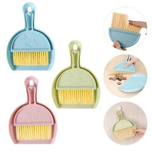 3Pcs Mini Hand Broom And Dustpan Set Small Dust Pans With Brush Set Cleaning Kid - Picture 1 of 9