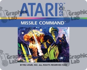 Replacement Game Cartridge Label - Missile Command for Atari 5200 - Picture 1 of 1