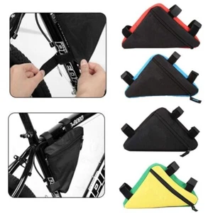 Bicycle Triangle Bag Waterproof Bike Cycling Frame Front Tube Pouch Phone Bag - Picture 1 of 17