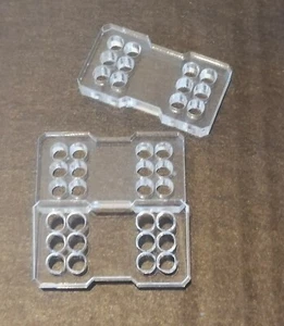 6 Pin Clear 180 deg Individual closed Cable Comb for 4mm Sleeved cable MacroMods - Picture 1 of 2