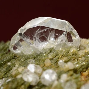 Fluorapatite on Clinozoisite  Alchuri, Baltistan, Pakistan 1301-BS2395 - Picture 1 of 11