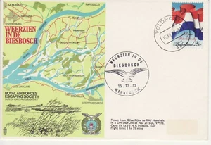 GB Stamps RAF Souvenir Cover WWII Escape from Netherlands, POW, Weerzien 1972 - Picture 1 of 2