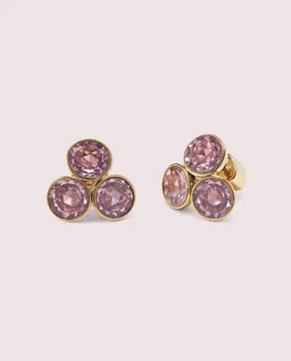 NWT Kate Spade Reflecting Pool Small Cluster Studs WBRUH516 Pink (650) - Image 1 of 3