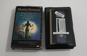 Deadly Females [VHS 1985] FORMER RENTAL Big Box - Picture 1 of 4
