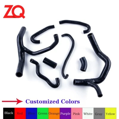 Kit de mangueira Y radiador silicone tubo lâmina de fogo preto 2004-2007 Honda CBR1000 RR - Imagem 1 de 4