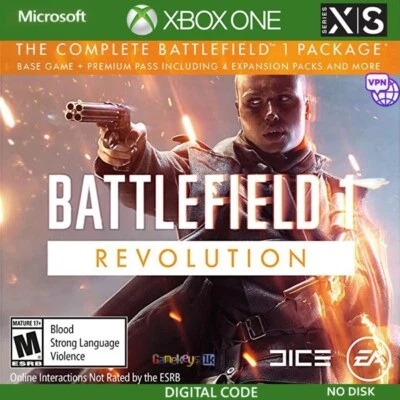 Battlefield 1 Revolution Xbox One, Series X|S Key Argentina Region ☑VPN ☑No Disk - Image 1 of 4