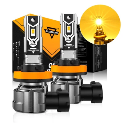 AUXBEAM H11 Amber LED Fog Lights Driving Bulb High Power 2500K 120W 25000LM 1:1 - Image 1 of 4
