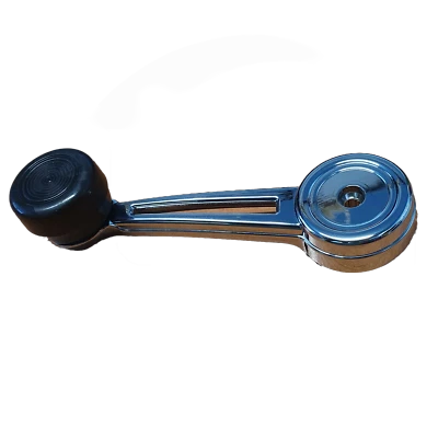 Chrome Window Crank Handle W/ Black Knob for Ford Falcon/Mustang/Bronco 67-77 - Image 1 of 2