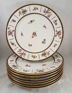 (8) T&V Limoges France Tressemann & Vogt Dinner Plates *Dresden Floral Style - Picture 1 of 19