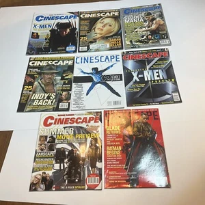 Cinescape Magazine 1998- 2004 Issues Lot Of 8 Wolverine Indiana Jones X-Men - Imagen 1 de 7