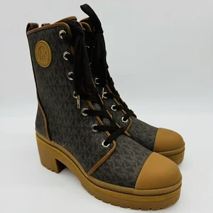 NUEVO MICHAEL KORS MUJER Botín Corey Mini MK Logo Lux 40S0COME5B TALLA 9.5 - Imagen 1 de 19