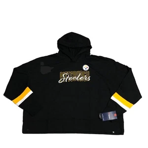 Pittsburgh Steelers Hoodie Womens XXXL Black Sweater Sweatshirt Pullover Hooded - Picture 1 of 6