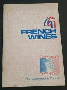 FRENCH WINES Correspondence Course Booklet – 1982 - Picture 1 of 5