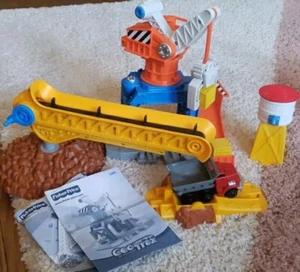 Fisher Price Geo Trax Train Buildings LOT Conveyer Crane Water Tower Dump Truck - Picture 1 of 9