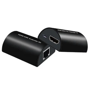 1080p HDMI Extender 60m Via RJ45 Cat5e Cat6 Ethernet Cable For PS3 PS4 PC to TV - Picture 1 of 10
