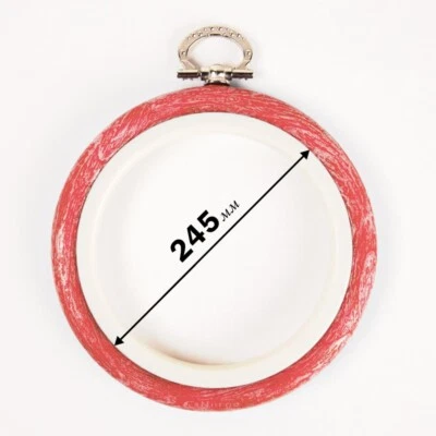 Nurge Round Rubber Hoops With Suspension, Rim Height 8mm, Diameter 245mm (Red). - Image 1 of 2