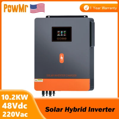 POWMR 10.2KW 48V Solar Hybrid Inverter Off Grid 180A MPPT Sine Wave Solar Controller