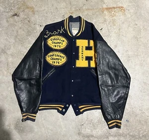 Vintage 70s High School letterman Varsity Jacket Size 46 (XL) - Picture 1 of 6