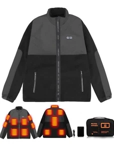 Heated Coat Winter Body Warm Electric USB Jacket Men Women Thermal Heating Coat - Picture 1 of 6