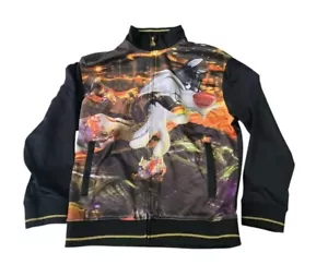 Vintage Lot 29 Trainingsjacke groß schwarz Looney Tunes Sylvester Y2k Hip Hop - Bild 1 von 11