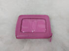 Buxton Women's Pink Genuine Leather Exterior Short Wallet/Cards Holder