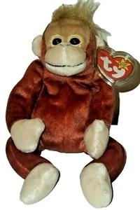 Ty Beanie Baby - SCHWEETHEART the Monkey (8.5 Inch) NEW MWMTs Stuffed Animal Toy - Picture 1 of 8