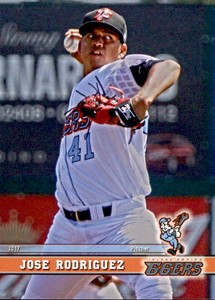 2017 Inland Empire 66ers Grandstand #24 Jose Rodriguez Bolivar Venezuela VZ Card