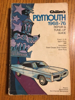 Plymouth Fury Sport 1968-1976 Shop Service Repair Manual Wiring Diagrams Engine - Image 1 of 4