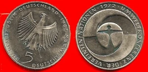 ALLEMAGNE . 5 MARK 1982 F . CONFERENCE DES NATIONS UNIES . SPLENDIDE / A. UNC - Foto 1 di 1